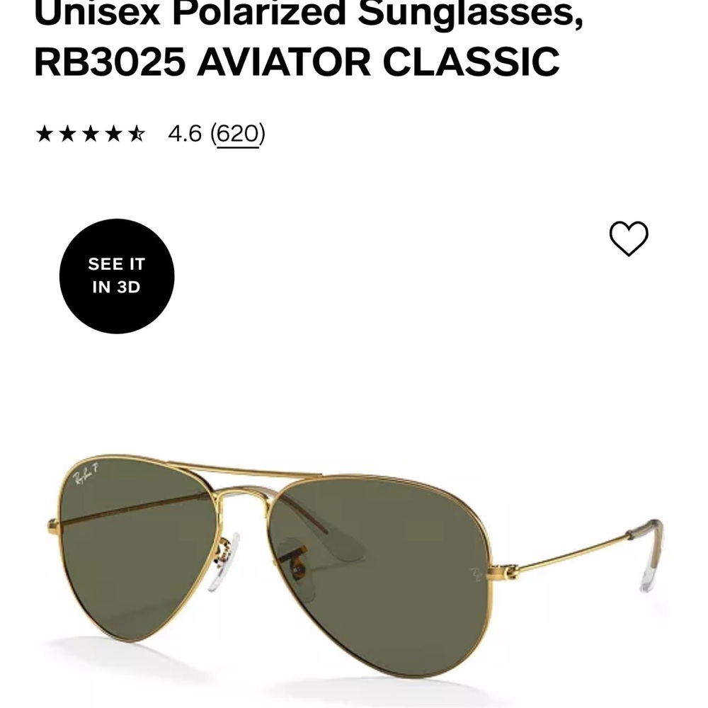 Gently worn gold ray bans !!